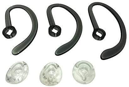 Plantronics Ear Buds, Spare Kit Earloops Buds for Plantronics WH500 CS540 W440 Savi W740 - Includes: 3 Earloop & 3 Eartips - Satisfaction Guarantee