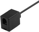 Premium Female RJ9 Headset Jack 3.5mm Plug Telephone Cable Female to Male Stereo Adapter Cable for iPhone Android or Other Smartphone Devices