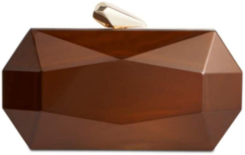 INC International Concepts Nichole Lucite Clutch (Beige/Khaki)