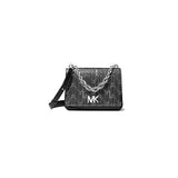 Michael Kors Mott Large Metallic Deco Leather Crossbody