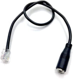 AvimaBasics Premium Female 3.5mm OMTP Smartphone Headset to Male RJ9 Cisco Telephone Plug Adapter Cable - PH35-RJ9 Cisco 9961 7940 7941 7942 8841 8845 9941