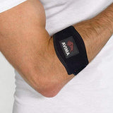 AVIMA Elbow Brace with Compression Pad for Men & Women - Tendonitis Relief – Tennis, Crossfit & Golfers Elbow Pain Relief – Great Support for All Sports & Workouts.
