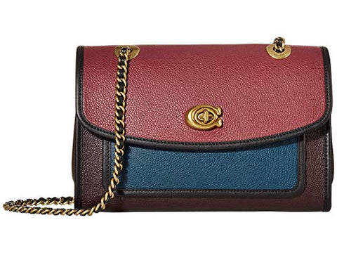 COACH Color Block Binding Soft Parker Shoulder Bag