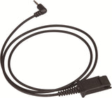3.5mm Plug Adapter Cable QD for All Cisco, AvimaBasics, Plantronics and TruVoice QD Headsets - Connects with Cell Phones Smartphones & PC Laptops with a Single 3.5mm Jack Port