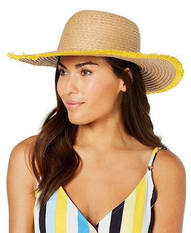 INC Pop Fray Edge Floppy Sun Hat