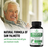 Verde Nutrition Prostate Supplements for Men - Bladder Control Pills Extra Strength Saw Palmetto Extract Promotes Healthy Urinary Flow & Bladder Function, DHT Blocker - Libido & Stamina Boost