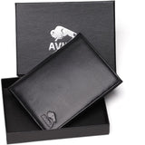 AVIMA Passport Holder Travel Wallet - for Men & Women - Genuine Leather RFID Blocking - Securely Holds Passport, ID Cards, Business Cards, Credit Cards, Boarding Passes