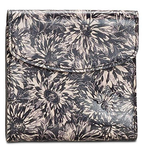Patricia Nash Reiti Sunflower Black White Wallet