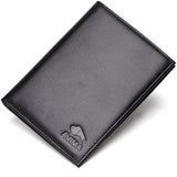 AVIMA Passport Holder Travel Wallet - for Men & Women - Genuine Leather RFID Blocking - Securely Holds Passport, ID Cards, Business Cards, Credit Cards, Boarding Passes
