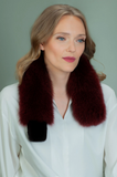 Red Fox & Mink Fur Keyhole Scarf