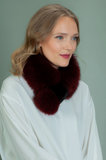 Red Fox & Mink Fur Keyhole Scarf
