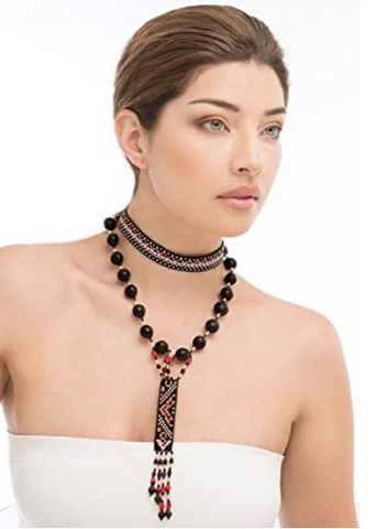 HAKHU Beautiful Amazon Design Yangallama (Necklace) Artisan Handmade from Ecuador