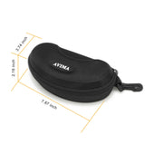 AVIMA Zipper Shell Sunglass Case for Sports Size Sunglasses and Safety Glasses